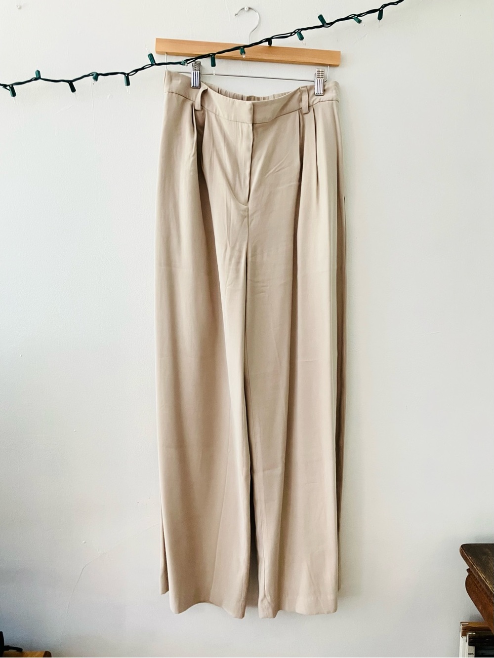NWOT Open Edit Tan Wide Leg Trousers